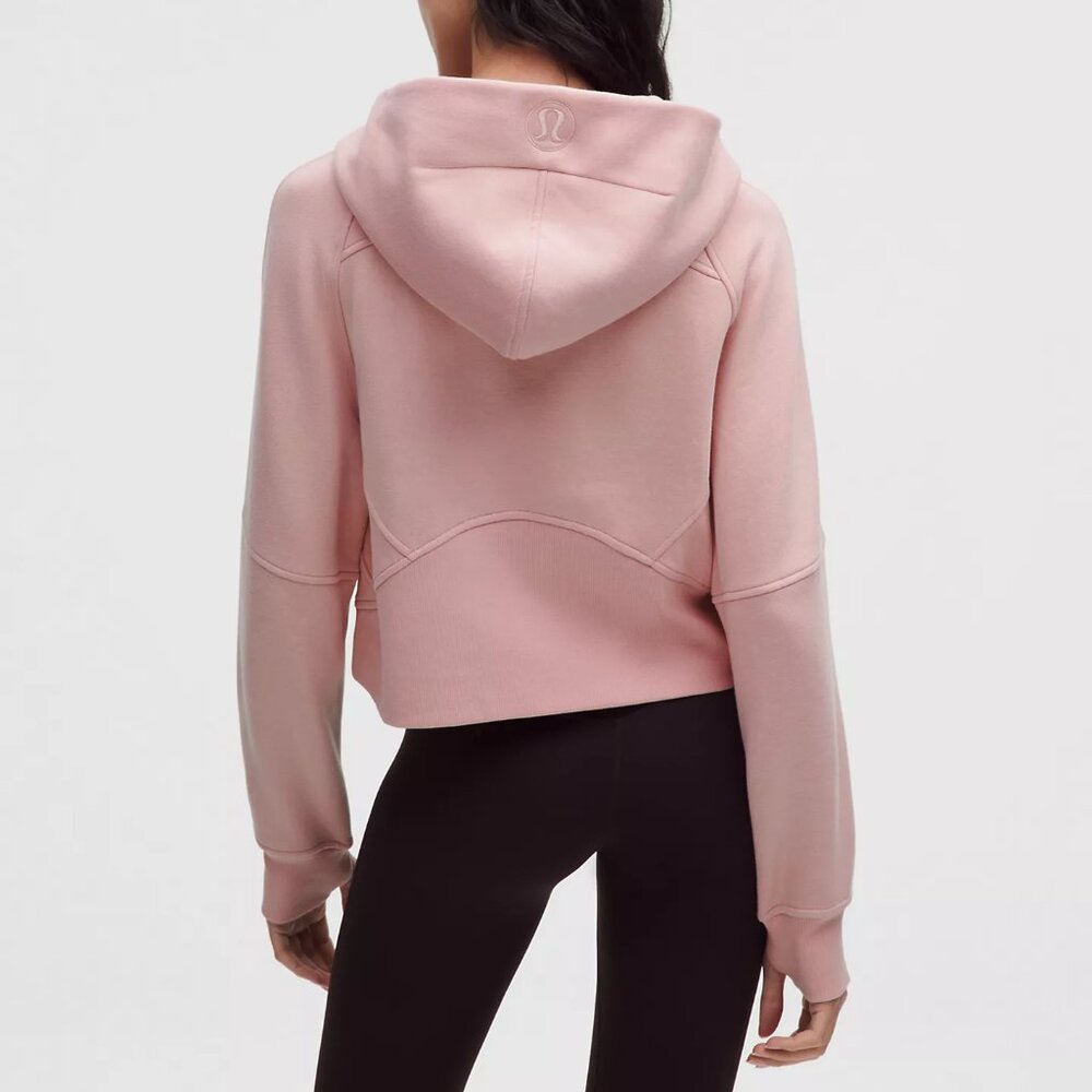 NWT lululemon Scuba Oversized Full-Zip Hoodie, Pink Haze/Rose Gold, Size XS/S - Picture 3 of 5